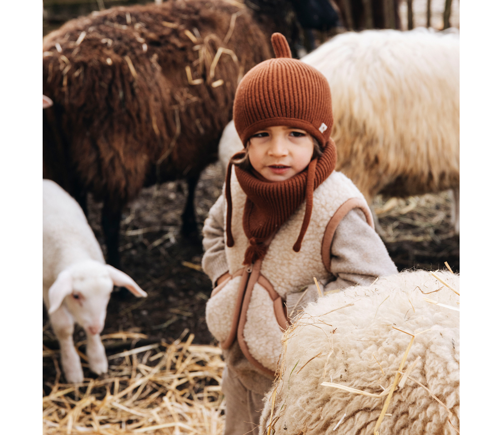 Alwero – Bodywarmer CARPATHIAN, Biowolle, BEIGE – Bild 7