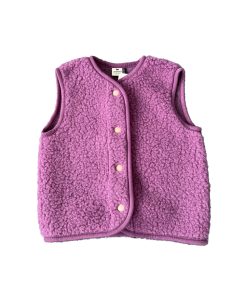 Alwero – Bodywarmer „TYB“ Junior, Biowolle, FRENCH VIOLET, ultra light