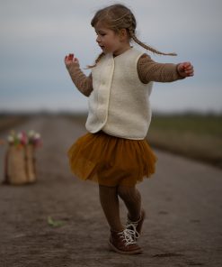 Alwero – Bodywarmer „TYB“ Junior, Biowolle, OFF-WHITE, ultra light