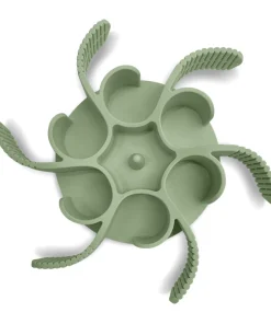 Hey Lana Anti-Schling-Einsatz für Napf mit 19 Saugnäpfen, spülmaschinenfest, 100% Silikon, bpa-frei, 17,5cm-12,5cm, mint