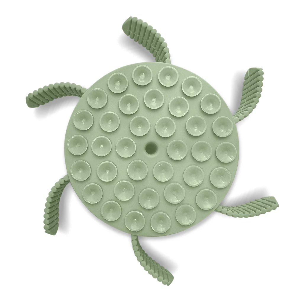 Hey Lana Anti-Schling-Einsatz für Napf mit 19 Saugnäpfen, spülmaschinenfest, 100% Silikon, bpa-frei, 17,5cm-12,5cm, mint – Bild 4