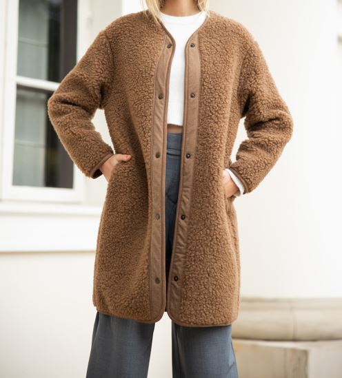 Alwero – Jacke ARANGA, Camello, Biowolle – Bild 2