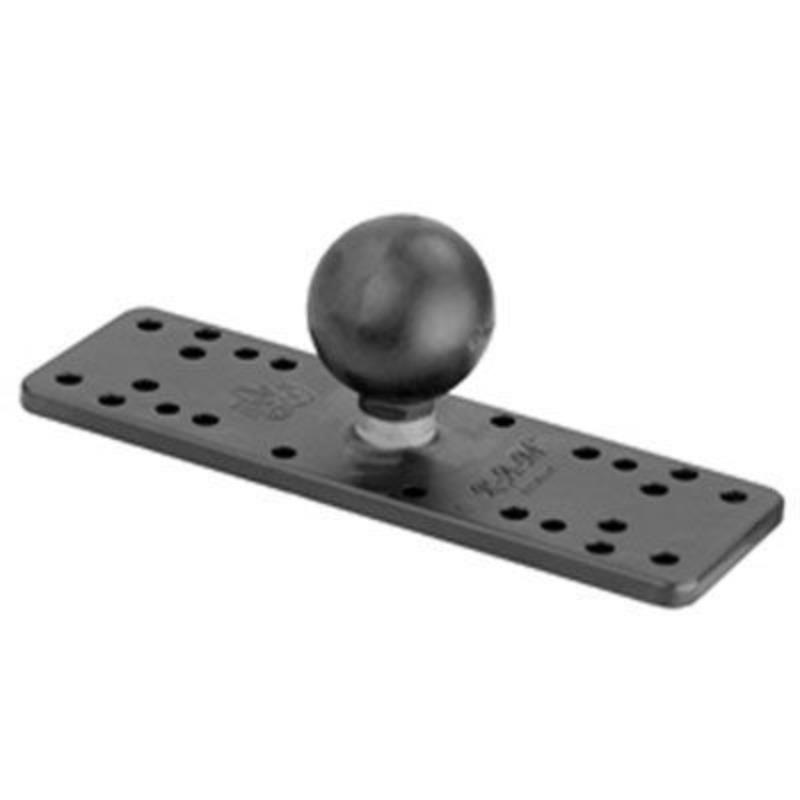 RAM Mounts Universalplatte für elektronische Marinegeräte – 158 x 50 mm, diverse Lochraster, C-Kugel (1,5 Zoll), im Polybeutel – Bild 2