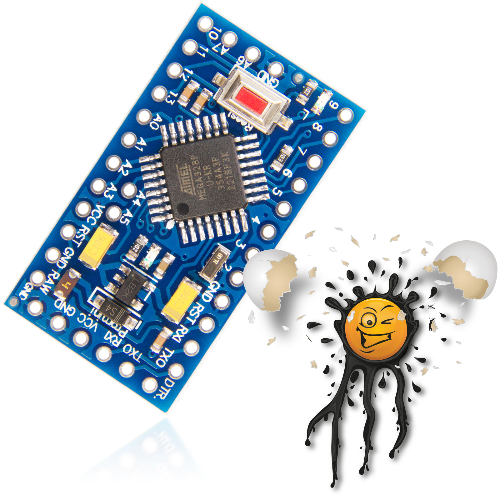 ATMEGA328P Pro Mini Arduino Development- Board 3,3V 5V Version – Bild 5