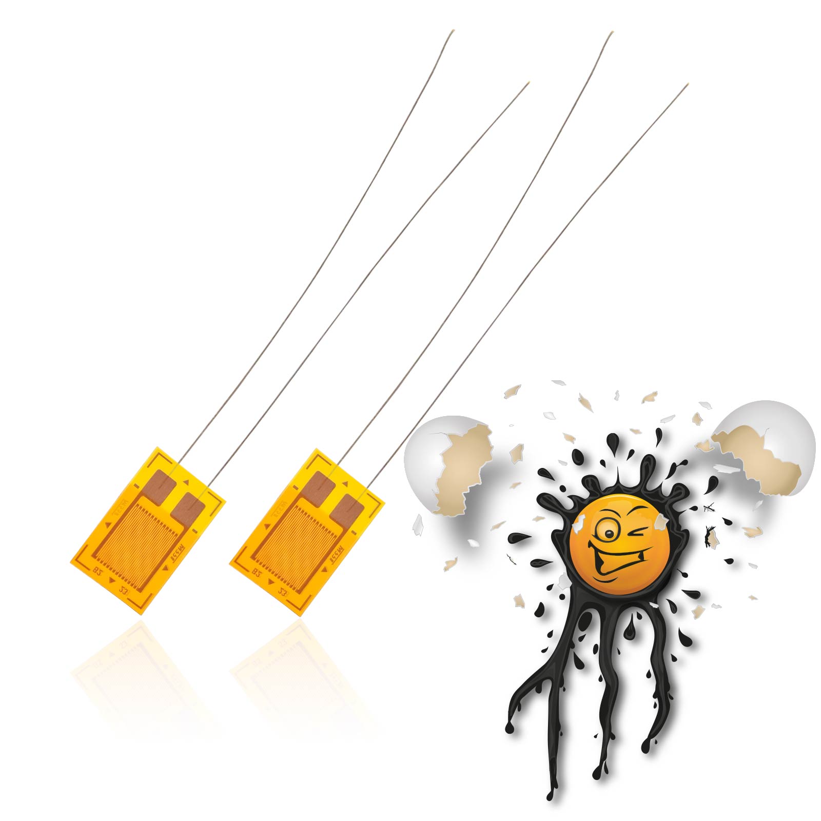 2 x BF350 Dehnungs- Druck- Biege- Widerstand Sensor bedrahtet – Bild 2