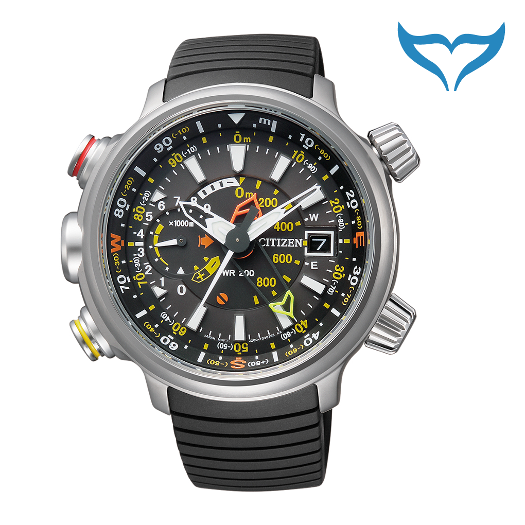 Citizen Promaster Eco-Drive Altichron BN4021-02E Höhenmesser Kompass 20 bar Neu – Bild 2