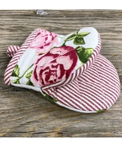 Backofenhandschuh DORRIT Ofenhandschuh Baumwolle Rosen Design