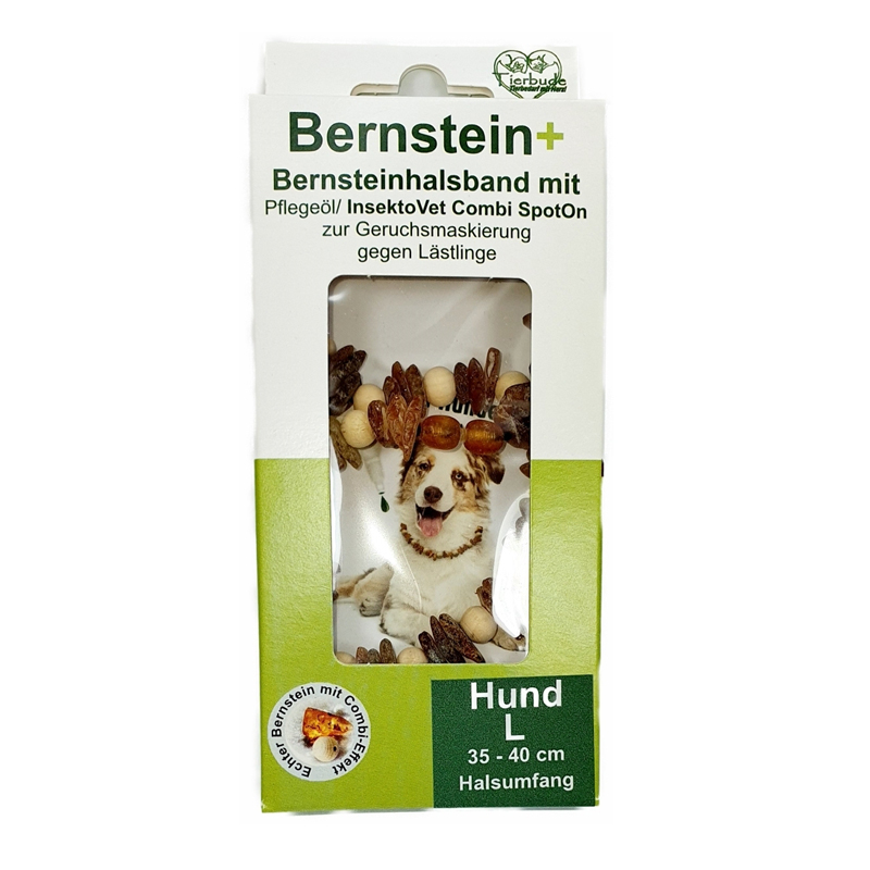 Bernsteinhalsband inkl. Pflegeöl/InsektoVet Combi SpotOn (keine Chemie) XS, S, M, L, XL XXL – Bild 5
