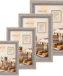 Bilderrahmen Holzrahmen Wechselrahmen Porträtrahmen Holz braun 1 Stk 4 Formate