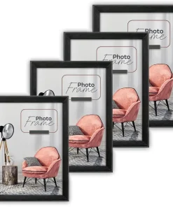 Bilderrahmen Holzrahmen Wechselrahmen Porträtrahmen Holz schwarz 1 Stk 4 Formate