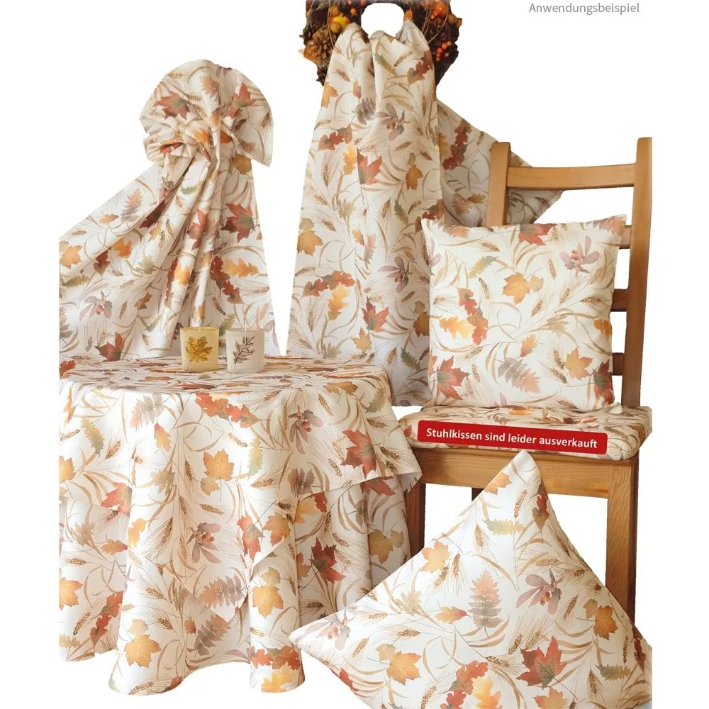 Scheibengardine buntes Herbstlaub in 4 Größen – Bild 7