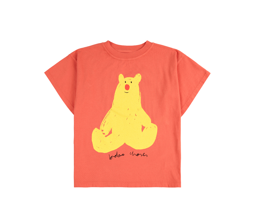 BOBO CHOSES – T-Shirt „HUG ME BEAR“, Biobaumwolle