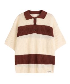 BOBO CHOSES – Poloshirt  „POINTELLE-STRICK“, creme