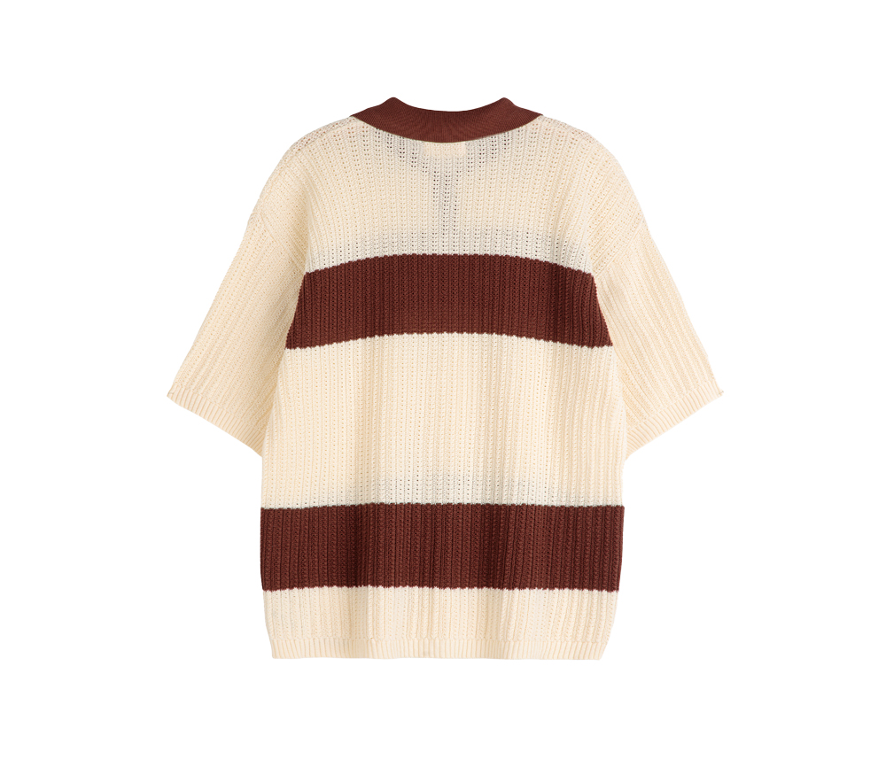 BOBO CHOSES – Poloshirt „POINTELLE-STRICK“, creme – Bild 3