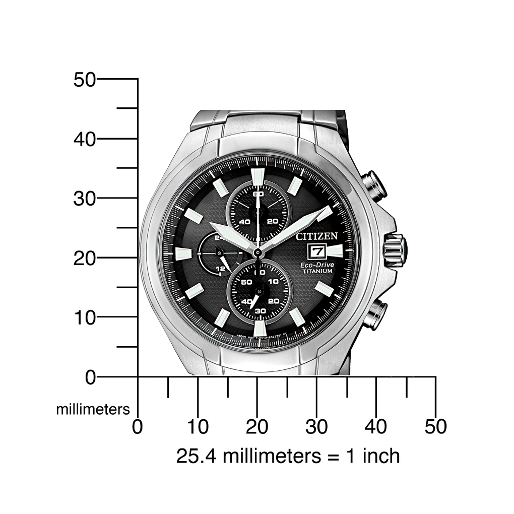 Citizen Super Titanium Chronograph Armbanduhr CA0700-86E Saphir Eco-Drive Herren – Bild 3