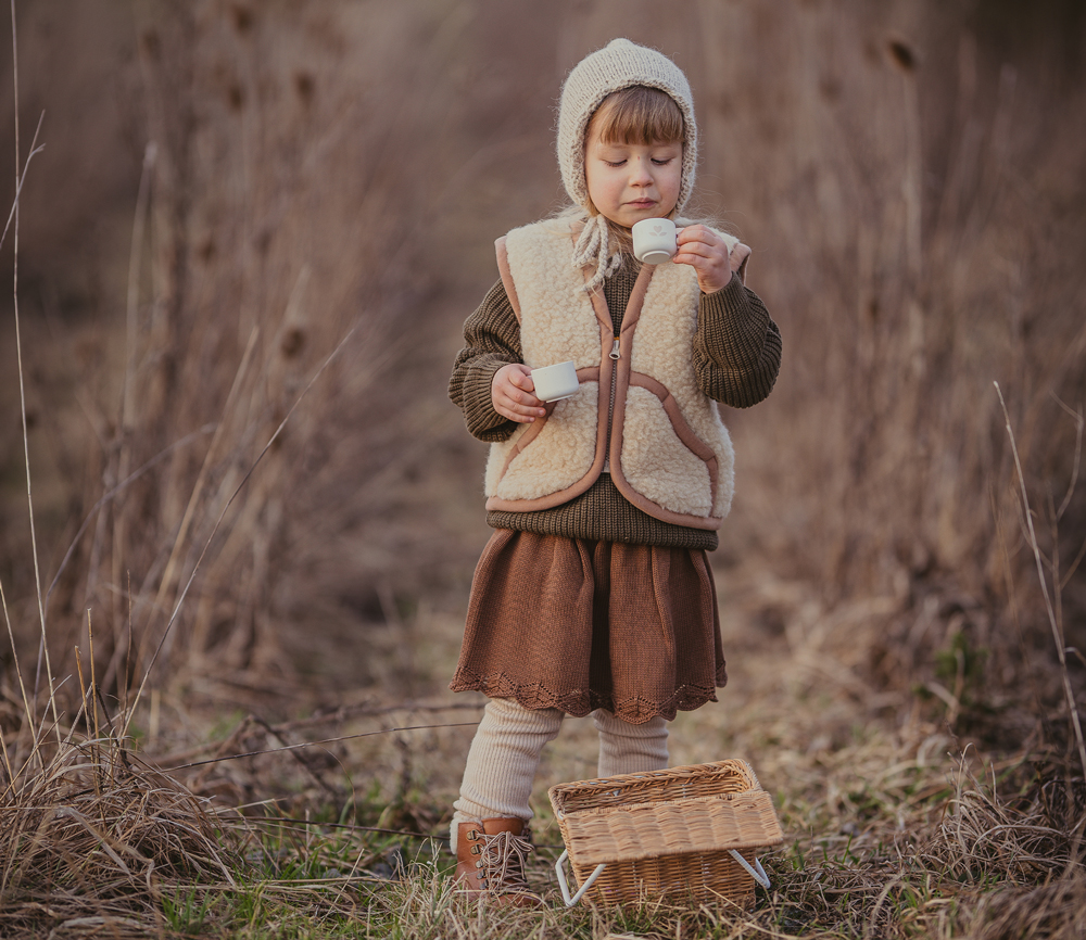 Alwero – Bodywarmer CARPATHIAN, Biowolle, BEIGE – Bild 6