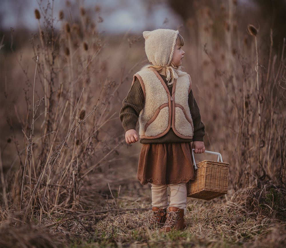 Alwero – Bodywarmer CARPATHIAN, Biowolle, BEIGE – Bild 3