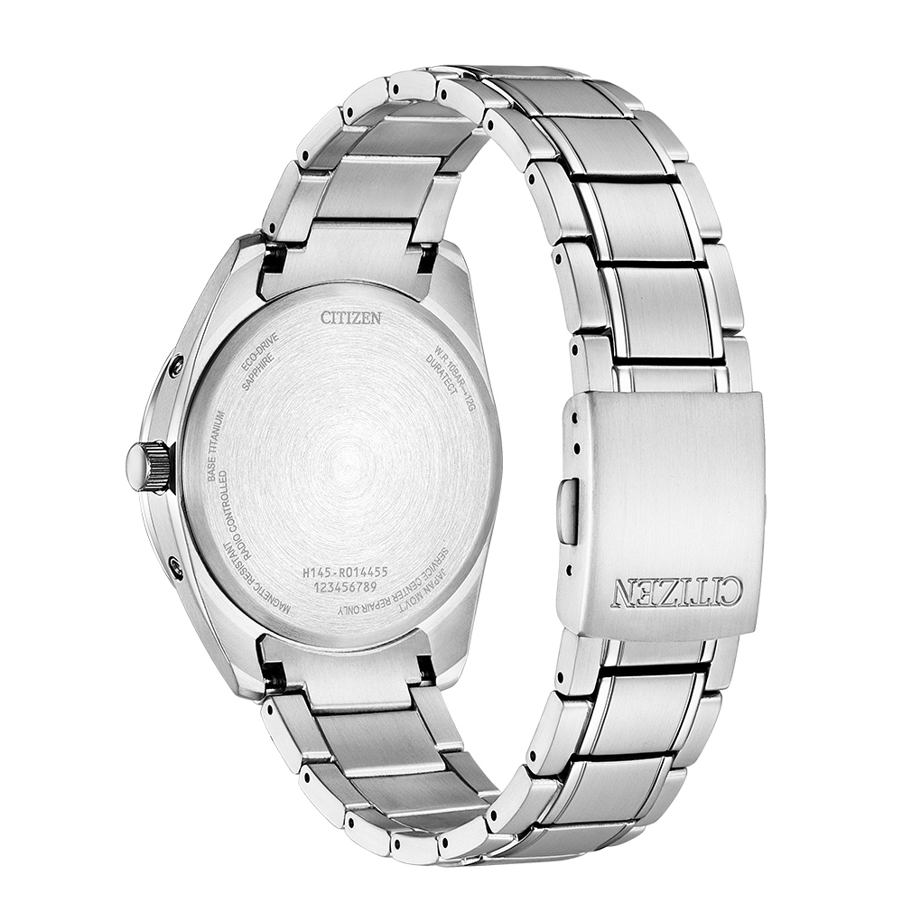 Citizen Funkuhr Herren CB0260-81L 10 bar Funk Quarz Eco-Drive Saphir Titanium Ne – Bild 3