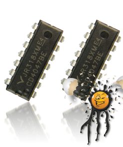 2 x CD4047 CD4047BE low power Monostable/Astable Multivibrator DIP14 IC