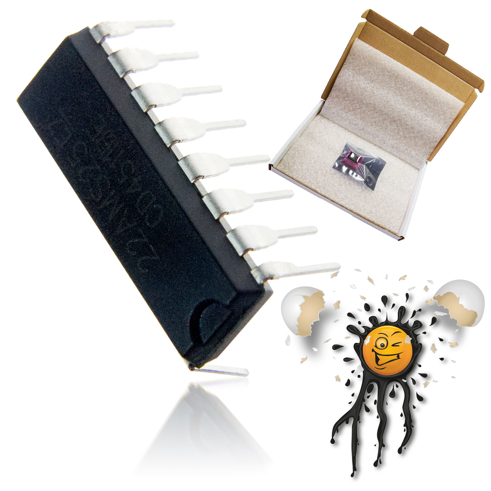 2 Stück / pcs. CD4511BE CMOS BCD zu 7 Segment Latch Decoder Driver DIP16 IC – Bild 3