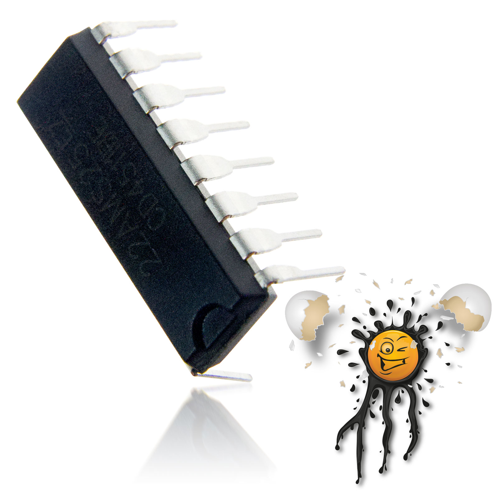 2 Stück / pcs. CD4511BE CMOS BCD zu 7 Segment Latch Decoder Driver DIP16 IC