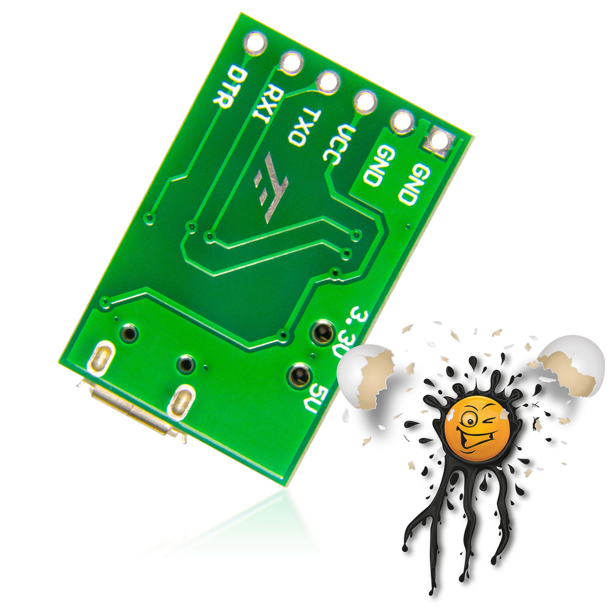 CH340G Micro USB TTL DTR 3,3V 5V Level seriell Konverter – Bild 3