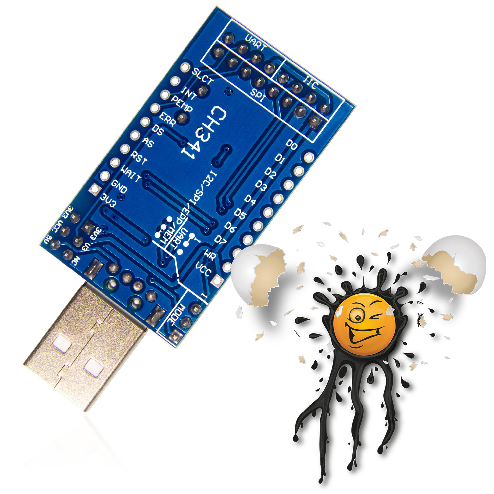 CH341 USB UART SPI I2C universal Programmer Debugger – Bild 4