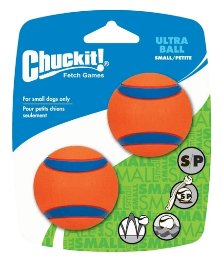 Chuckit Ultra Ball S, 5 cm, ohne Quietscher, schwimmt (2er Pack) – Bild 2