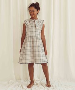 LIILU – Kleid „CAMILA“, check, Biobaumwolle