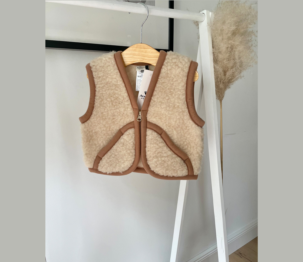 Alwero – Bodywarmer CARPATHIAN, Biowolle, BEIGE – Bild 4