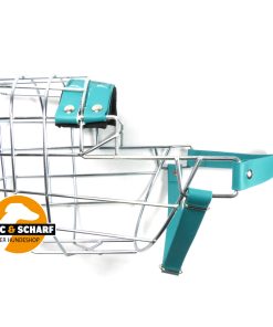 Draht-Maulkorb CHOPO, neoprenunterlegtem Nasenpolster, Kehlriemen, mint > Nur Verkauf im Laden (aktl. Lagerliste siehe hier im Produkt in der Beschreibung)