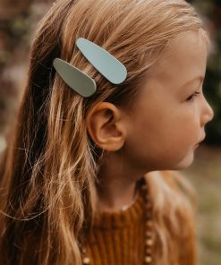 Grech & Co. – Haarspangen „Snap Clip“, Fern/Spice/Burlwood, recycelt