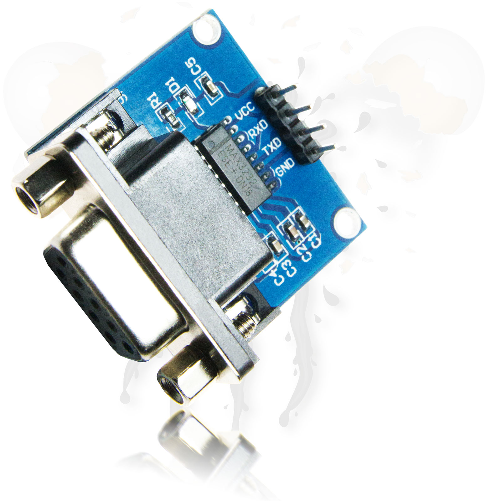 MAX3232 RS232 UART seriell Adapter DB9 female – Bild 2