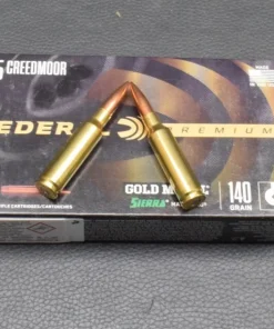 20 Patronen, Federal , Kal. 6,5 Creedmoor, Gold Medal, Sierra, 9,07g/140gr, zum Sonderpreis!