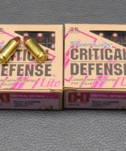 50 Patronen, Hornady, Ctitical Defense Kal.9mm Luger, FTX, 6,5g/100gr, zum Sonderpreis!