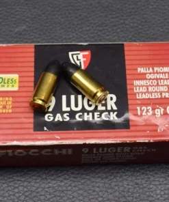 50 Patronen Fiocchi, Kal.9mm Luger, Gas Check, 7,97g/123gr, zum Sonderpreis!