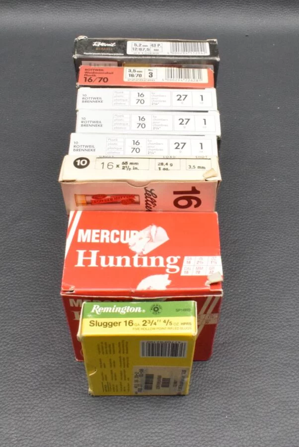 90 Patronen, Konvolut, Rottweil/S&B/Remington/Mercury Schrotpatronen, 16/70, 27-32g, zum Sonderpreis! – Bild 4