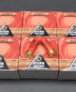 150 Schrotpatronen, GB Skeet Plato, Kaliber 12/70, 2,0mm, 24g, zum Sonderpreis!