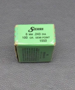 100 Sierra Geschosse, Kaliber 6mm/243, Semi Point, 100gr, zum Sonderpreis!