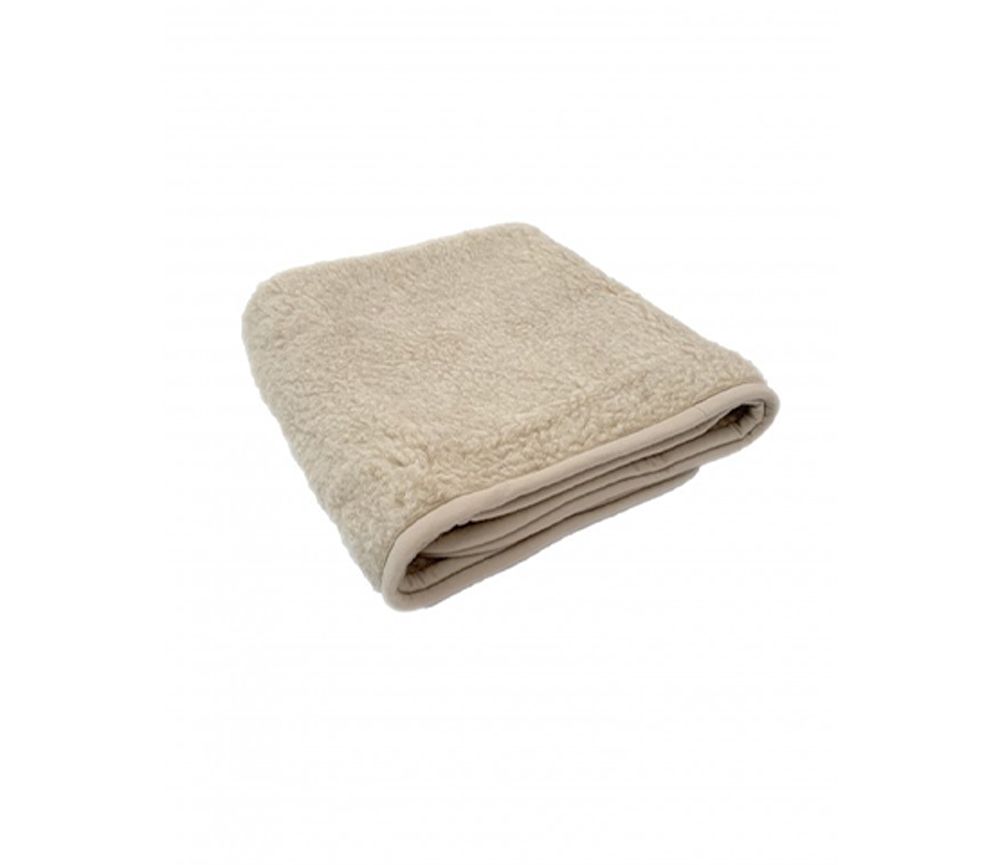 Alwero – Decke TUMBLER Biowolle, Beige – Bild 3