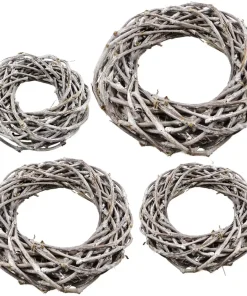 Dekokränze aus Weinreben Kränze Türkränze Holz weiß gekalkt – 4 Größen