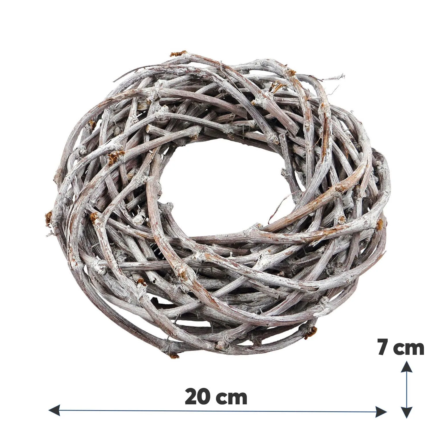 Dekokränze aus Weinreben Kränze Türkränze Holz weiß gekalkt – 4 Größen – Bild 7