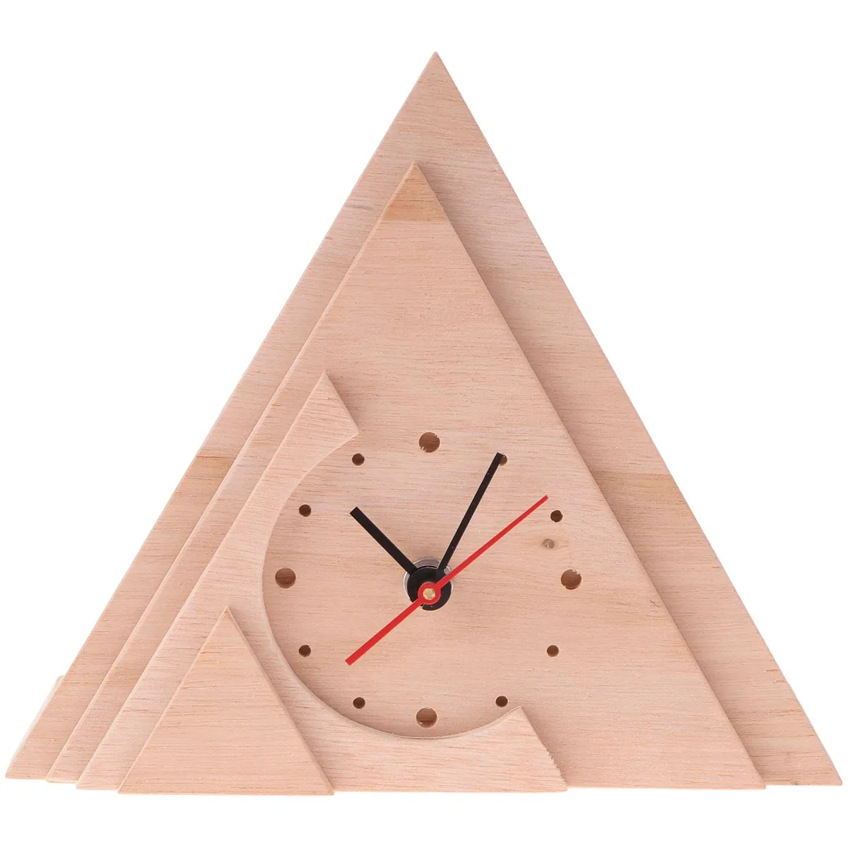 Design-Uhr 23x20x4 cm Holz Kinder Bausatz Werkset Bastelset ab 11 J. – Bild 2