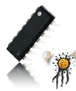 2 Stück pcs. CD4049UB / CD4050B CMOS Hex non- inverting Buffer Converter DIP-16 IC