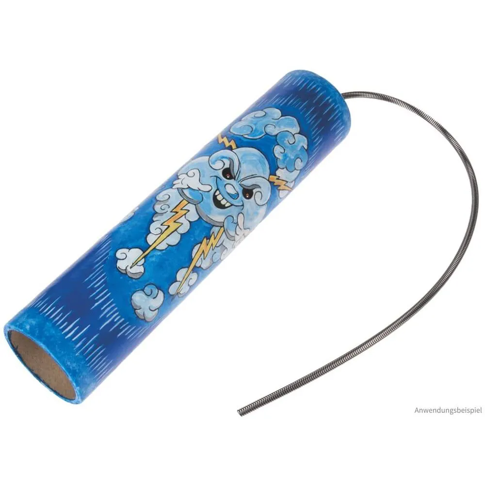 Donnerrohr Gewitter Geräusche Bastelset Schüttelrohr für Kinder ab 6 Jahre – Bild 4