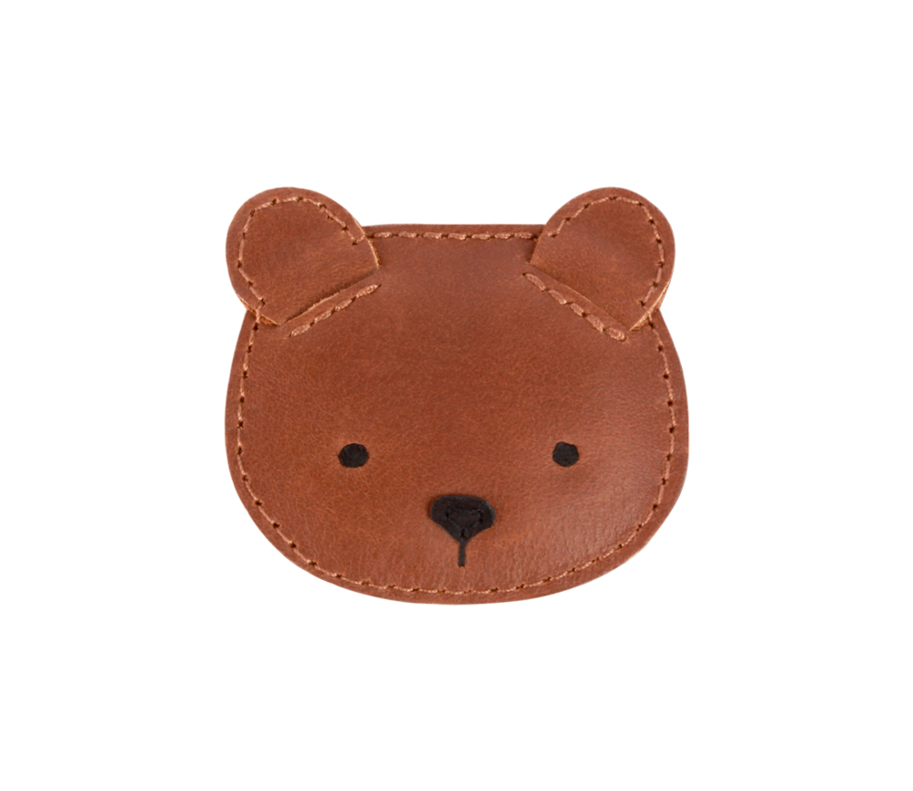 Donsje Amsterdam – Haarspange „Josy Clip Baer“, cognac