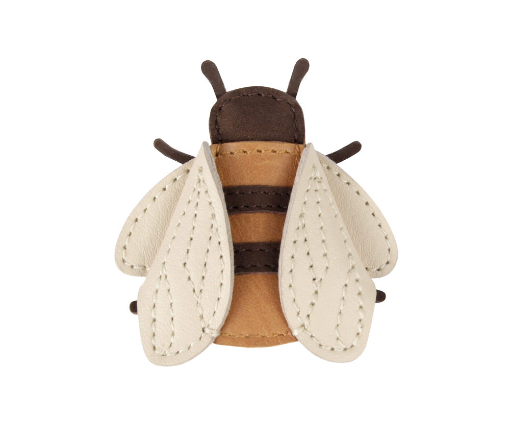 Donsje Amsterdam – Haarspange „Zaza Clip Bee“, camel