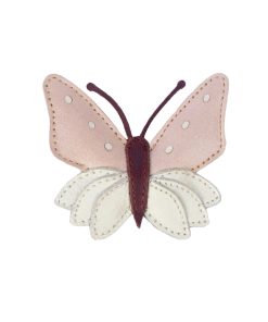 Donsje Amsterdam – Haarspange „Zaza Clip Butterfly“, powder metallic