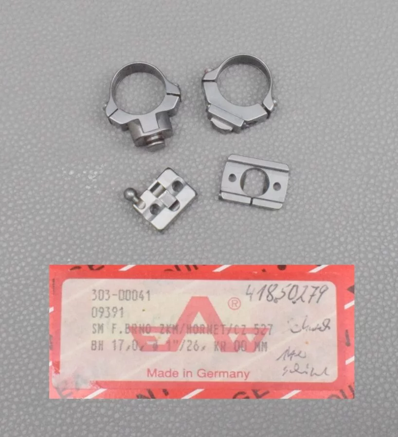 EAW Schwenkmontage für Brünner ZKM , CZ527 , Hornet mit 25,4mm Ringen, Neuware ( 303-00041 )