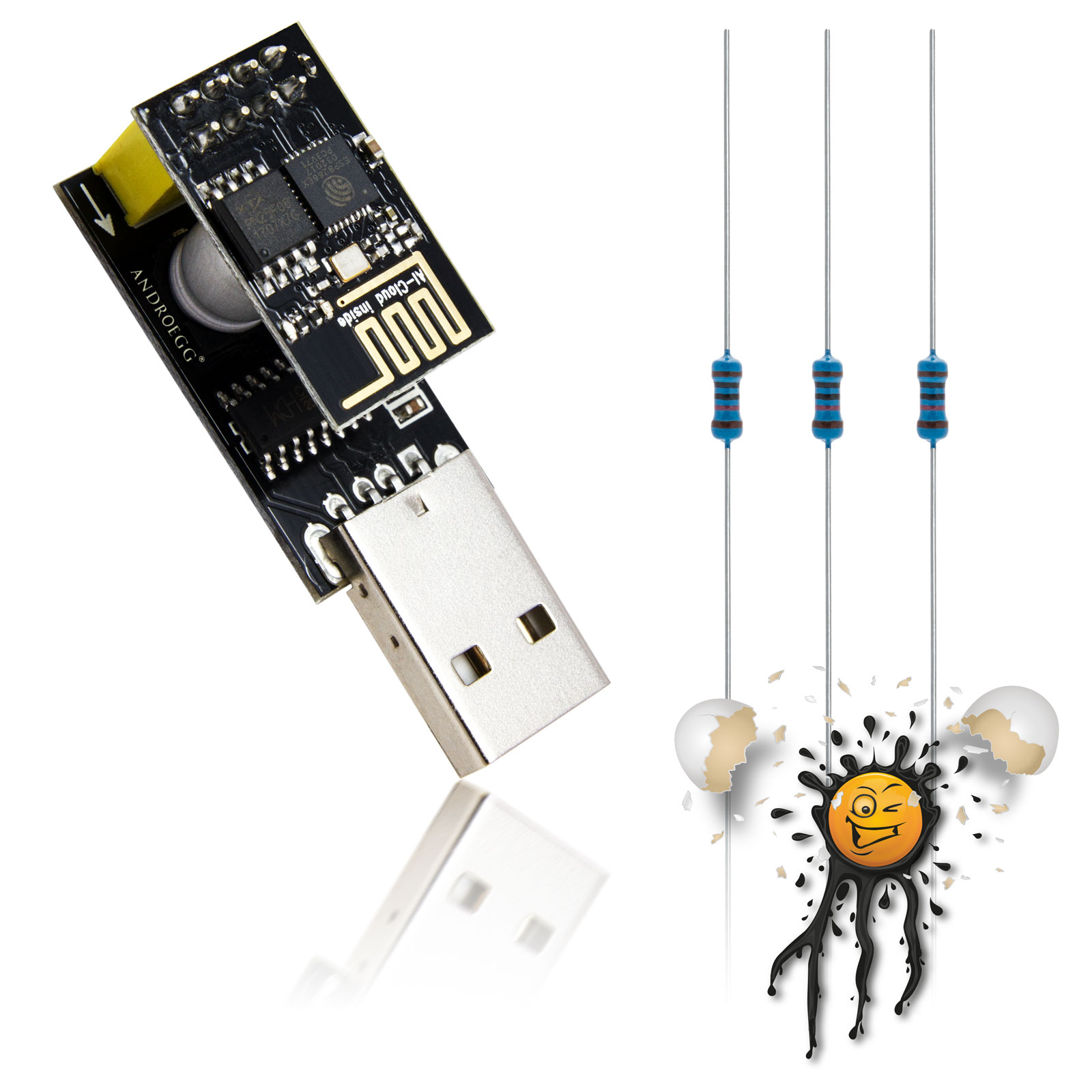 ESP-01 mit USB TTL Konverter – Bild 2